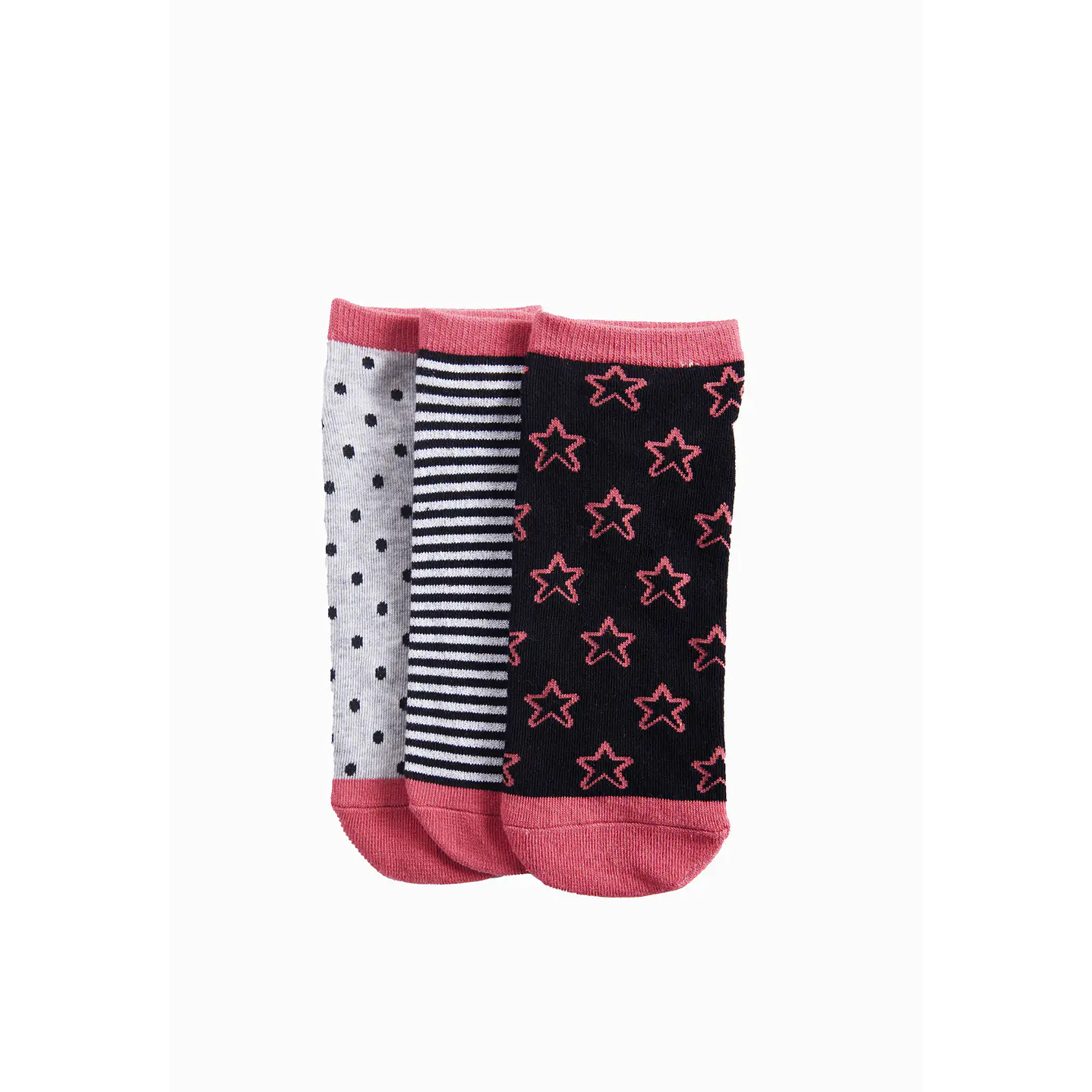 Calcetín 3 Pares Mujer Multicolor Lineas Family Shop 1