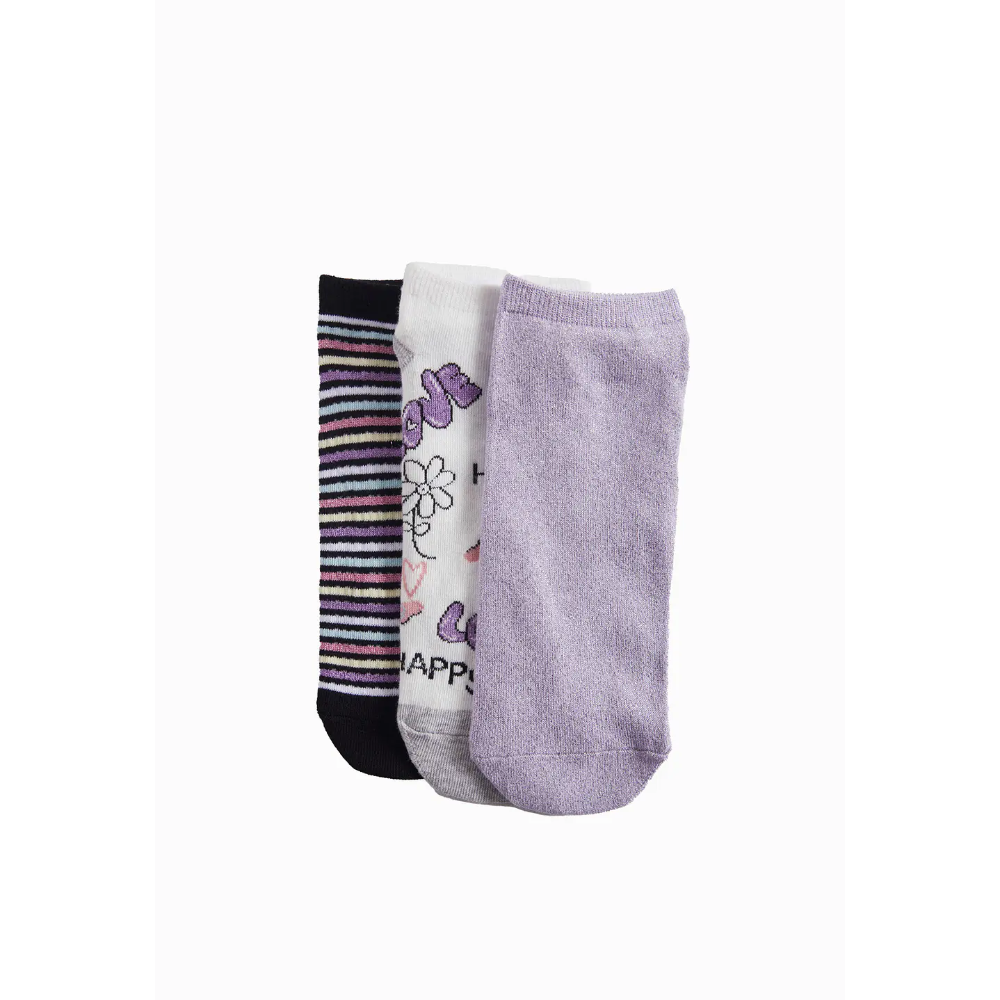 Calcetín 3 Pares Mujer Multicolor Love Family Shop 1