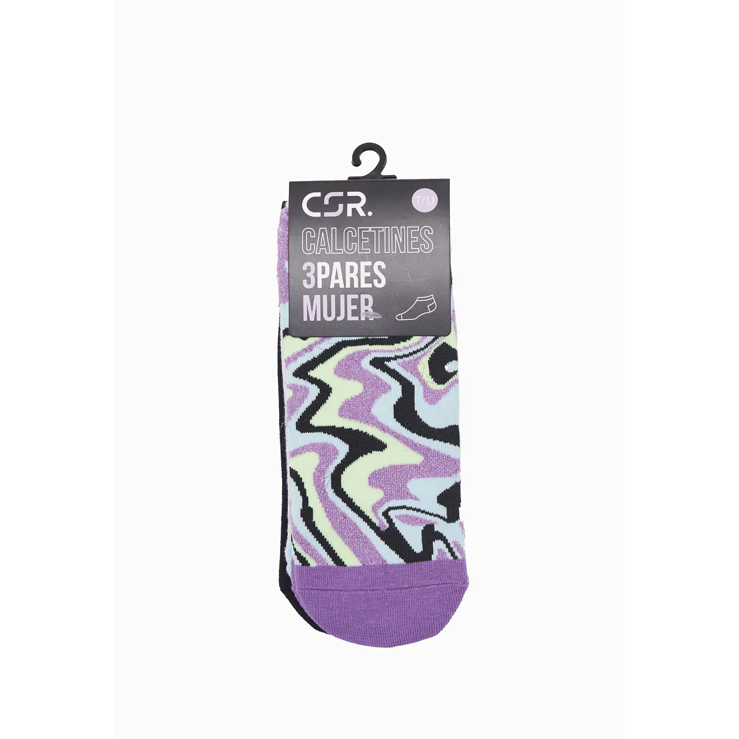 Calcetín 3 pares Mujer cortos Multicolor Flor Family Shop 2