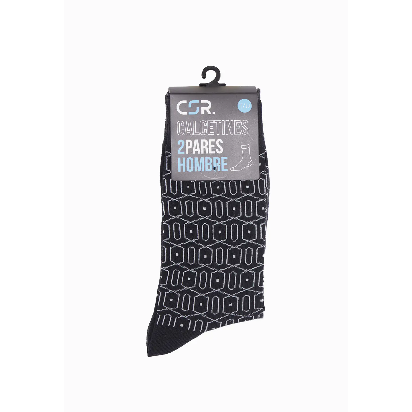 Calcetín 2 Pares Hombre Negro Clasic Camo Family Shop 3