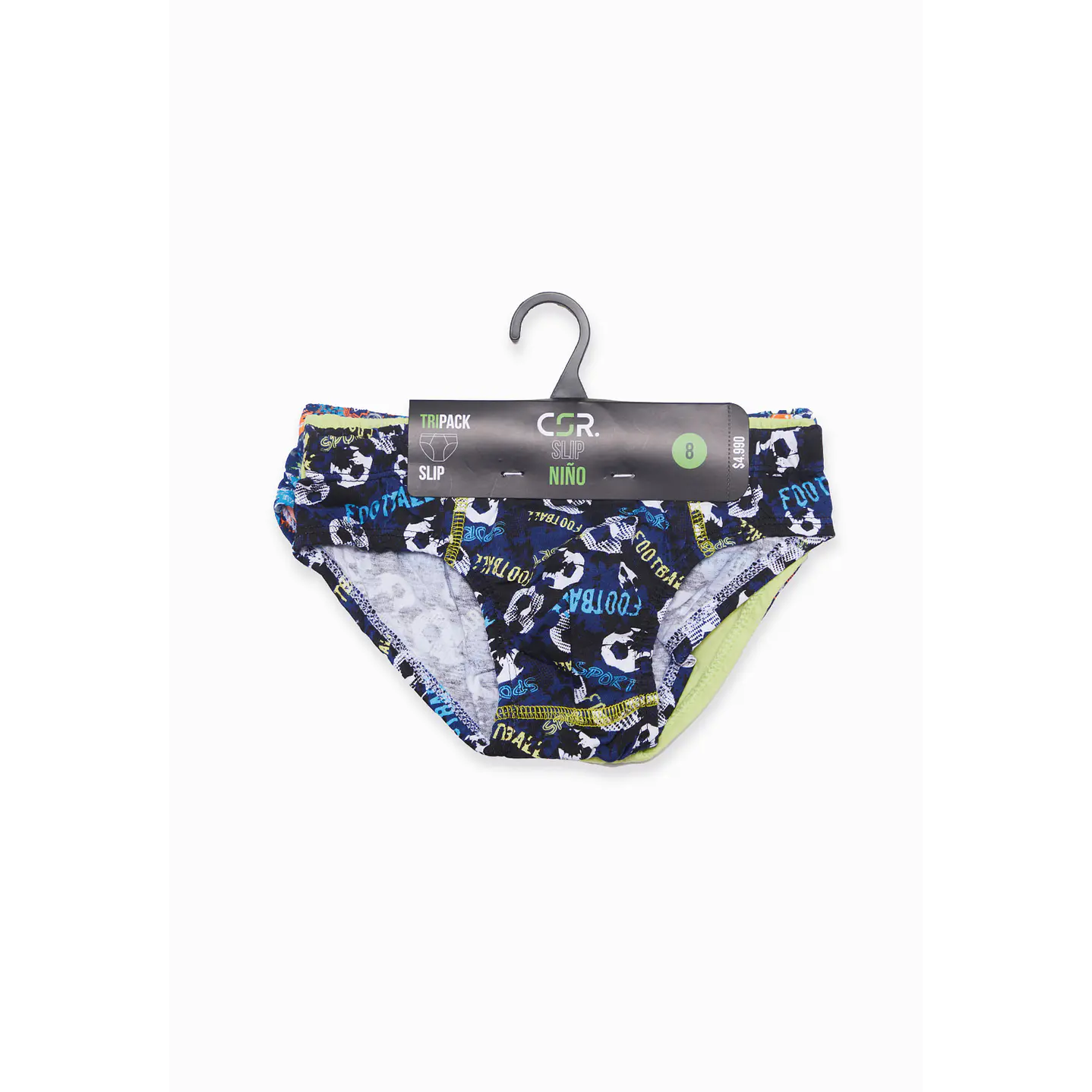 Slip Tripack Niño Diseños Futbol Family Shop 8