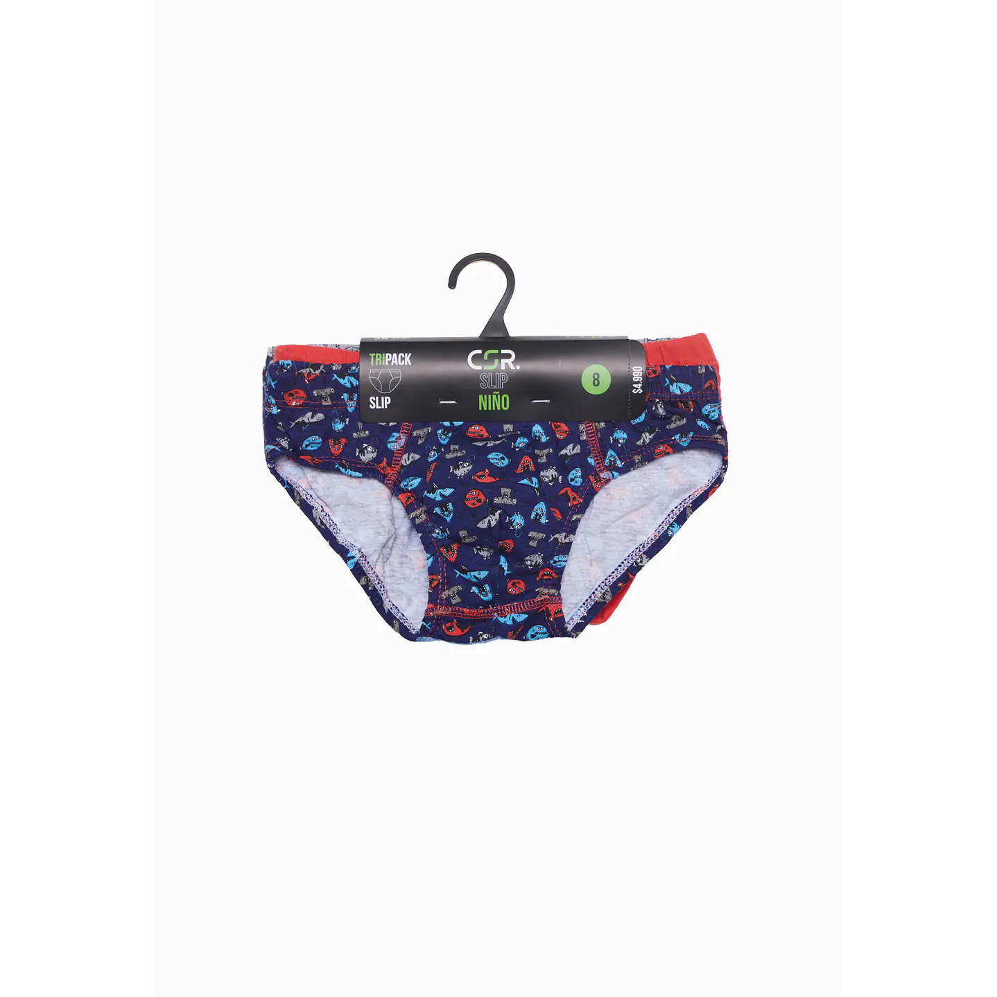 Slip Tripack Niño Rojo shark Family Shop 3