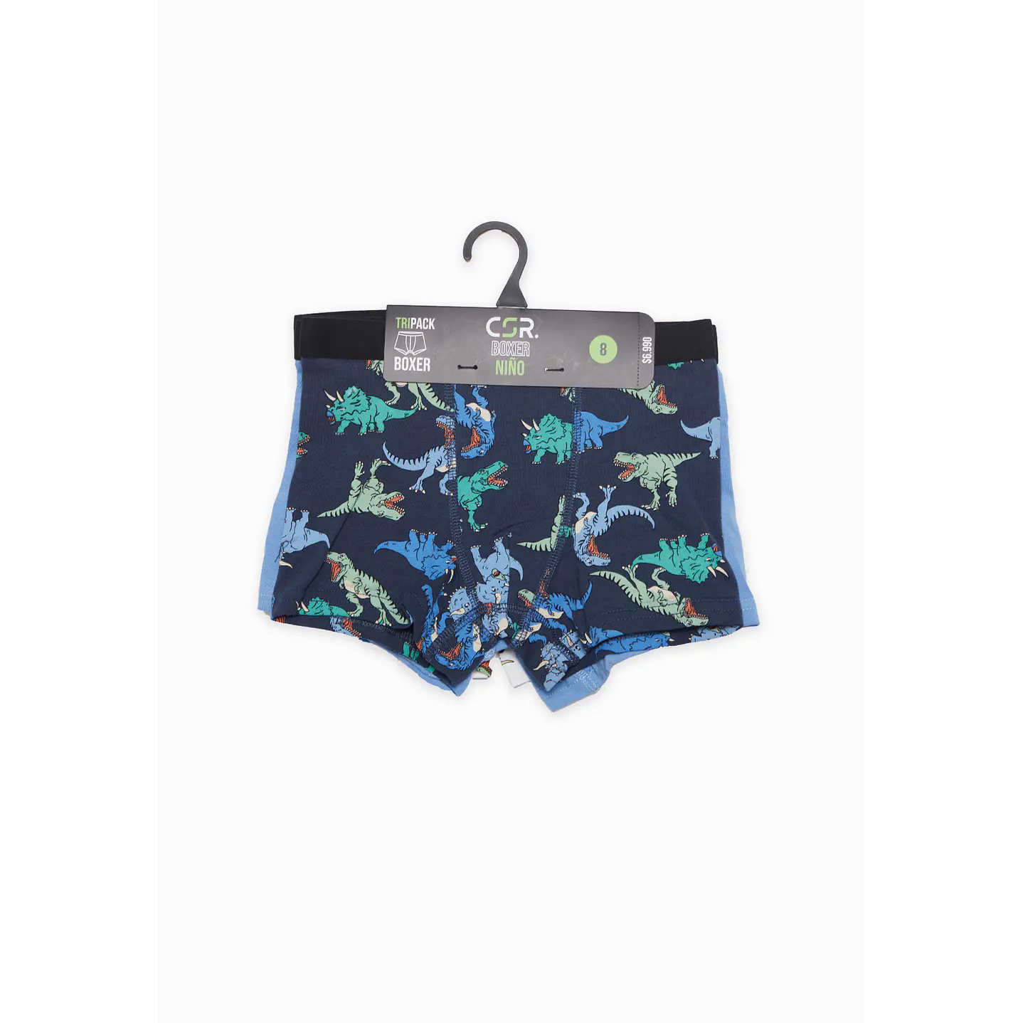 Boxer Tripack Niño Azul Dinosaurios Family Shop 4