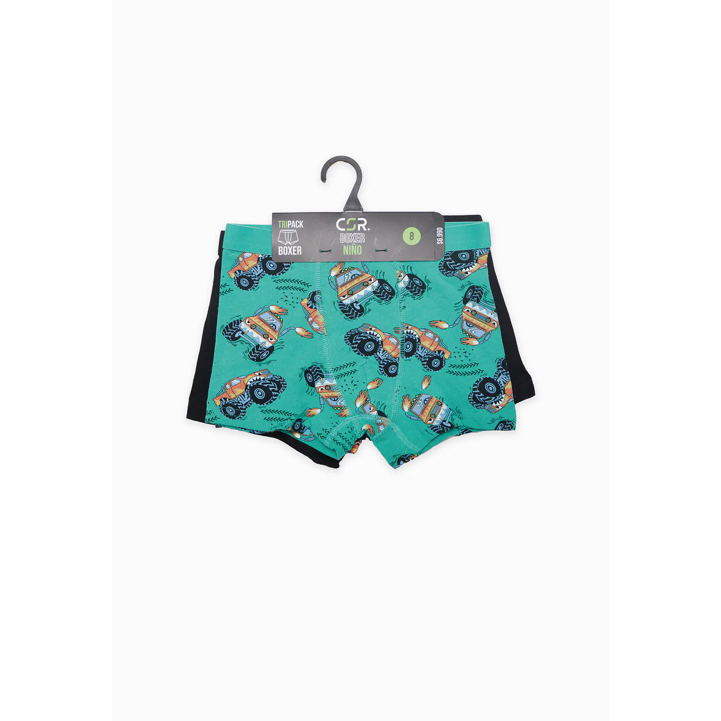 Boxer Tripack Niño Verde Truck Family Shop 7