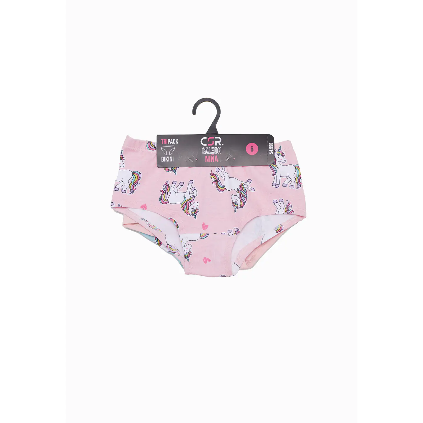 Calzon Tripack Niña Celeste Liso Family Shop 1