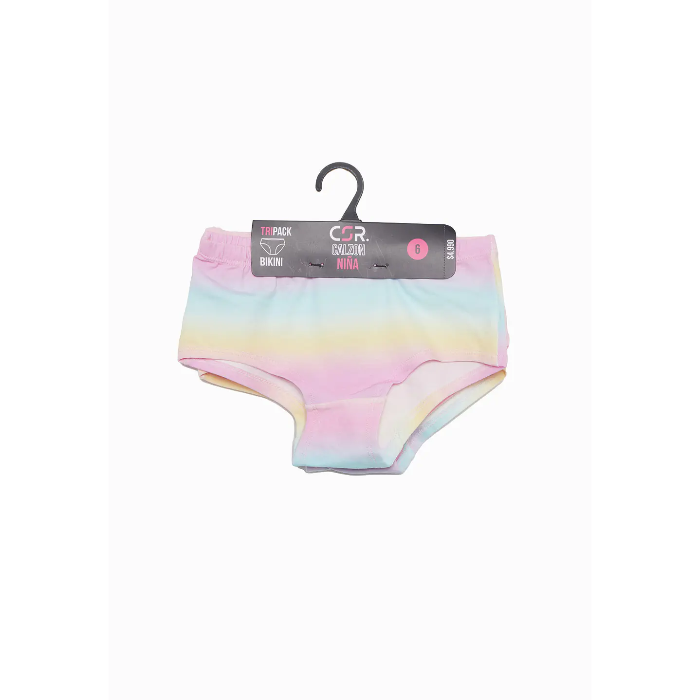Calzon Tripack Niña Rosado Family Shop 4
