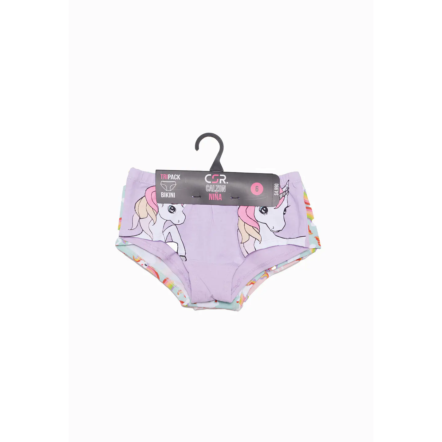 Calzon Tripack Niña Morado Liso Family Shop 7