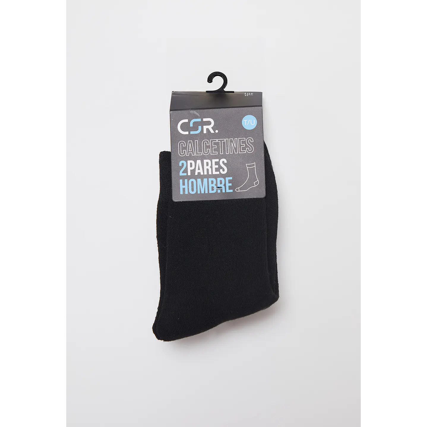 Calcetín2 Pares Hombre Lana Negros Family Shop 2