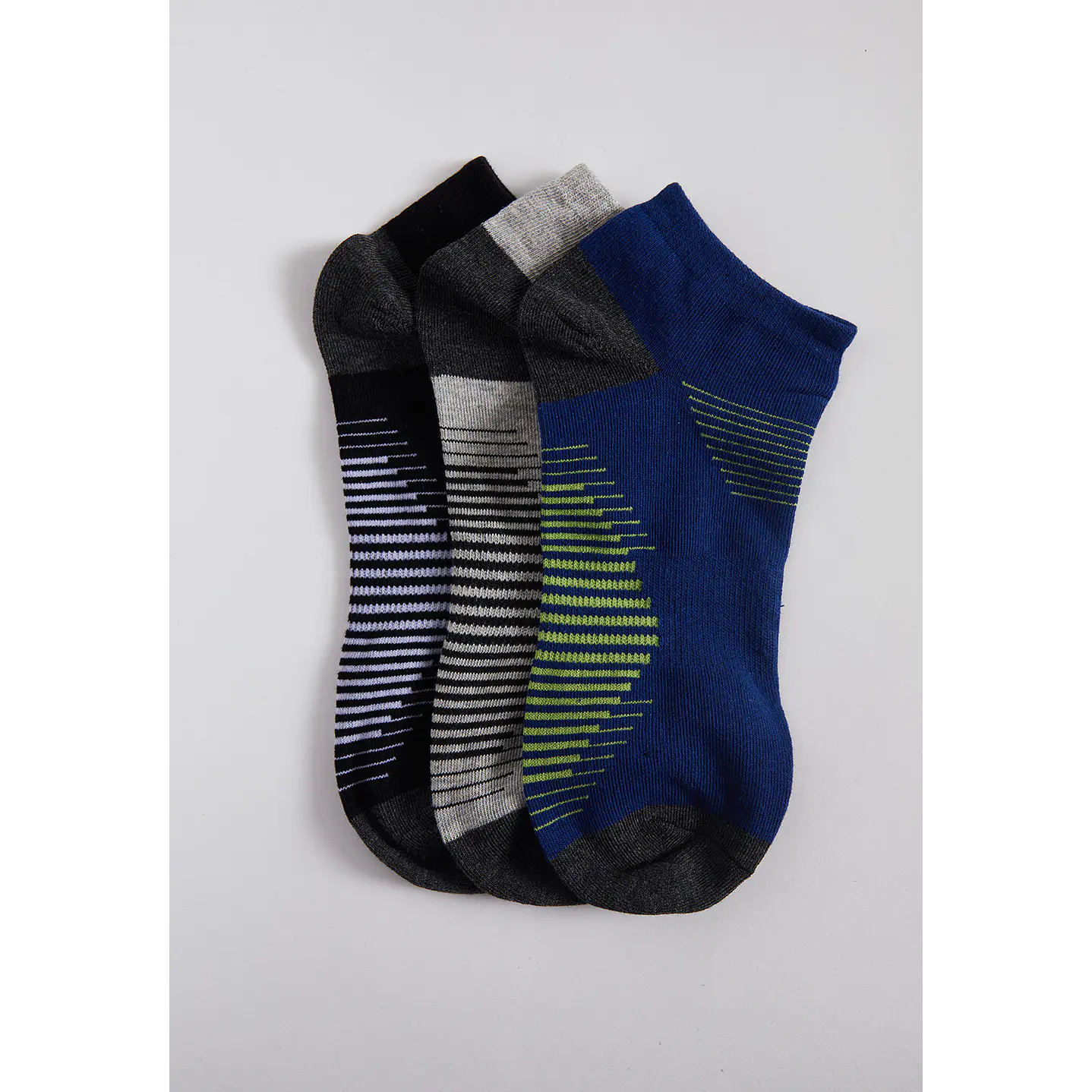 Calcetín Corto 3 Pares Hombre Azul Family Shop 1