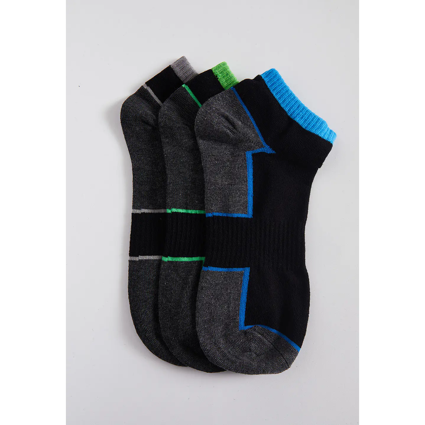 Calcetín 3 Pares Hombre Negro Líneas Family Shop 1