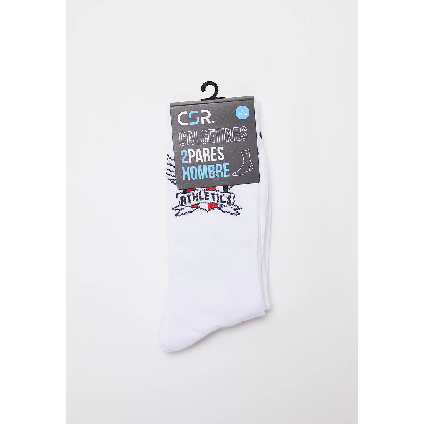 Calcetín 2 Pares Hombre Blanco Athletics Family Shop 2