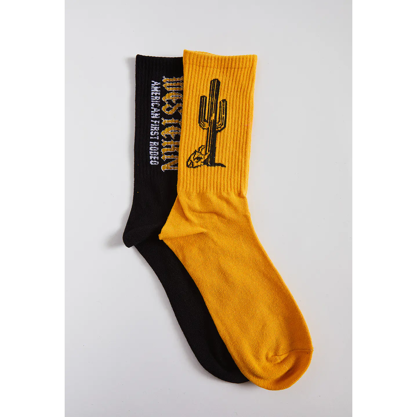 Calcetín 2 Pares Hombre Amarillo Cactus Family Shop 1