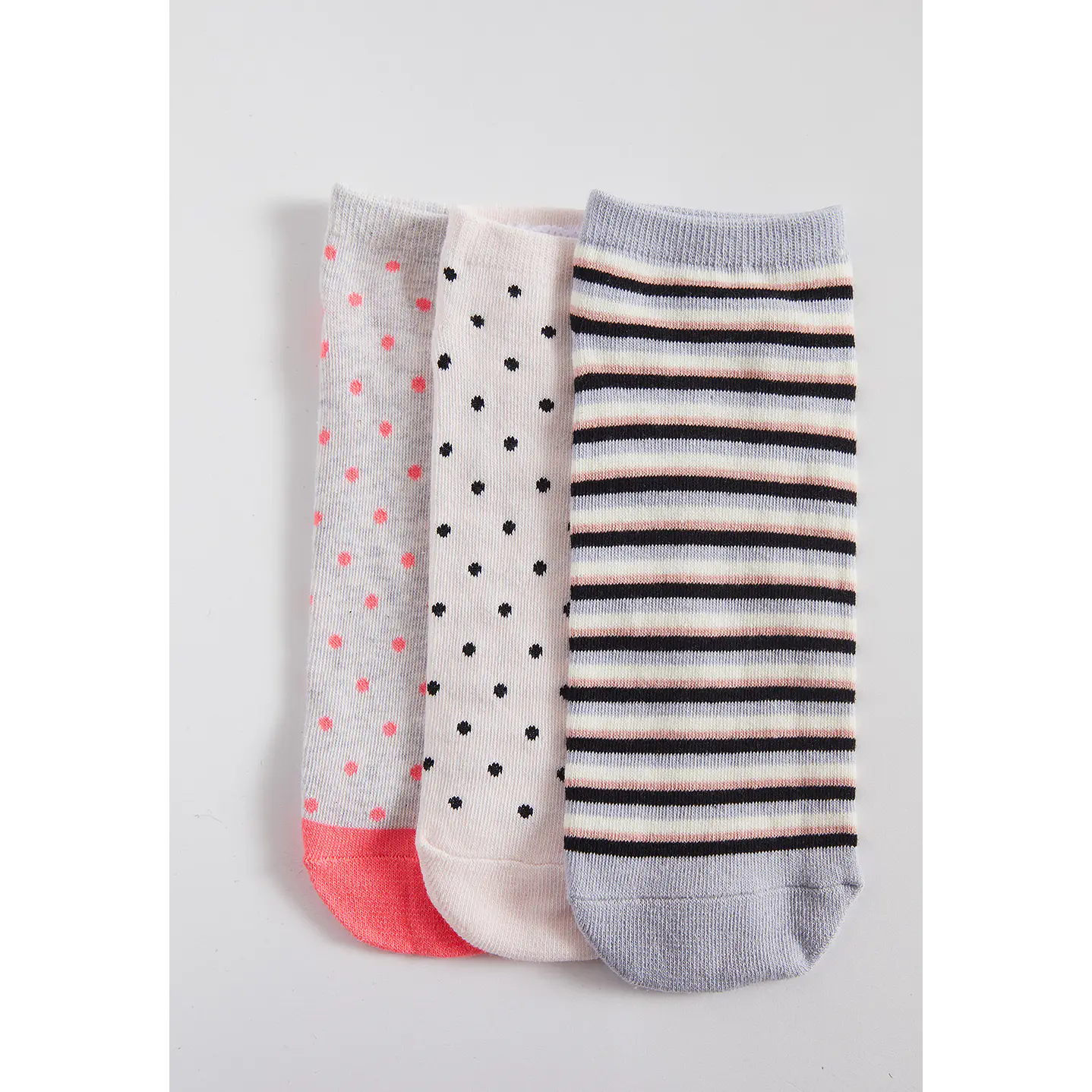 Calcetín 3 Pares Mujer Multicolor Corto Puntos Family Shop 1