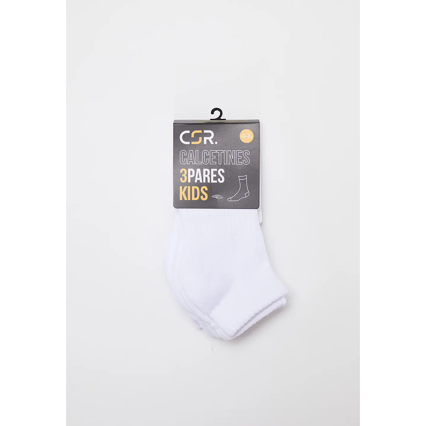 Calcetín 3 Pares Unisex Blanco Sport Family Shop 2