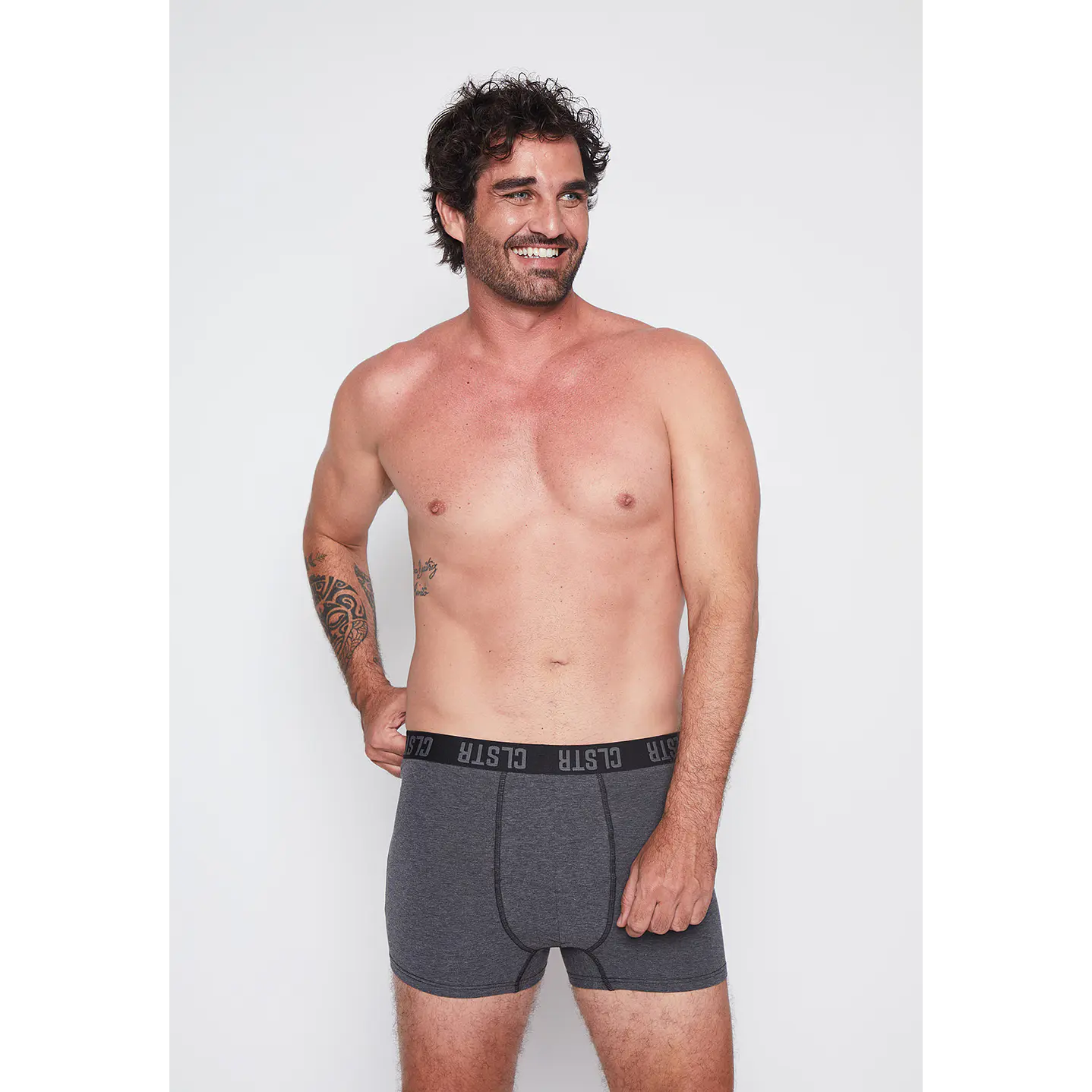 Boxer 2 Pares Hombre Negro Liso Family Shop 5