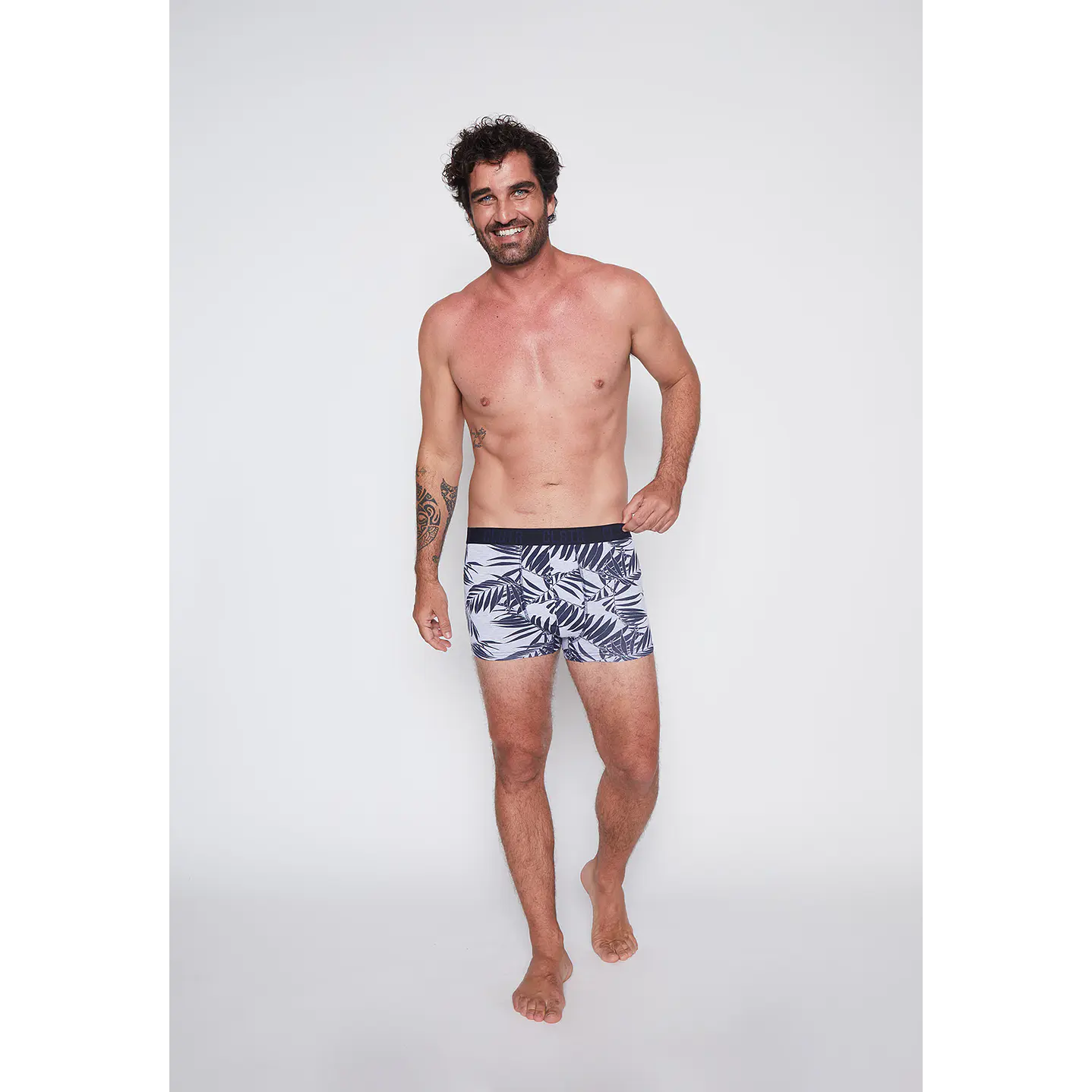 Boxer 2 Pares Hombre Blanco Liso Family Shop 3