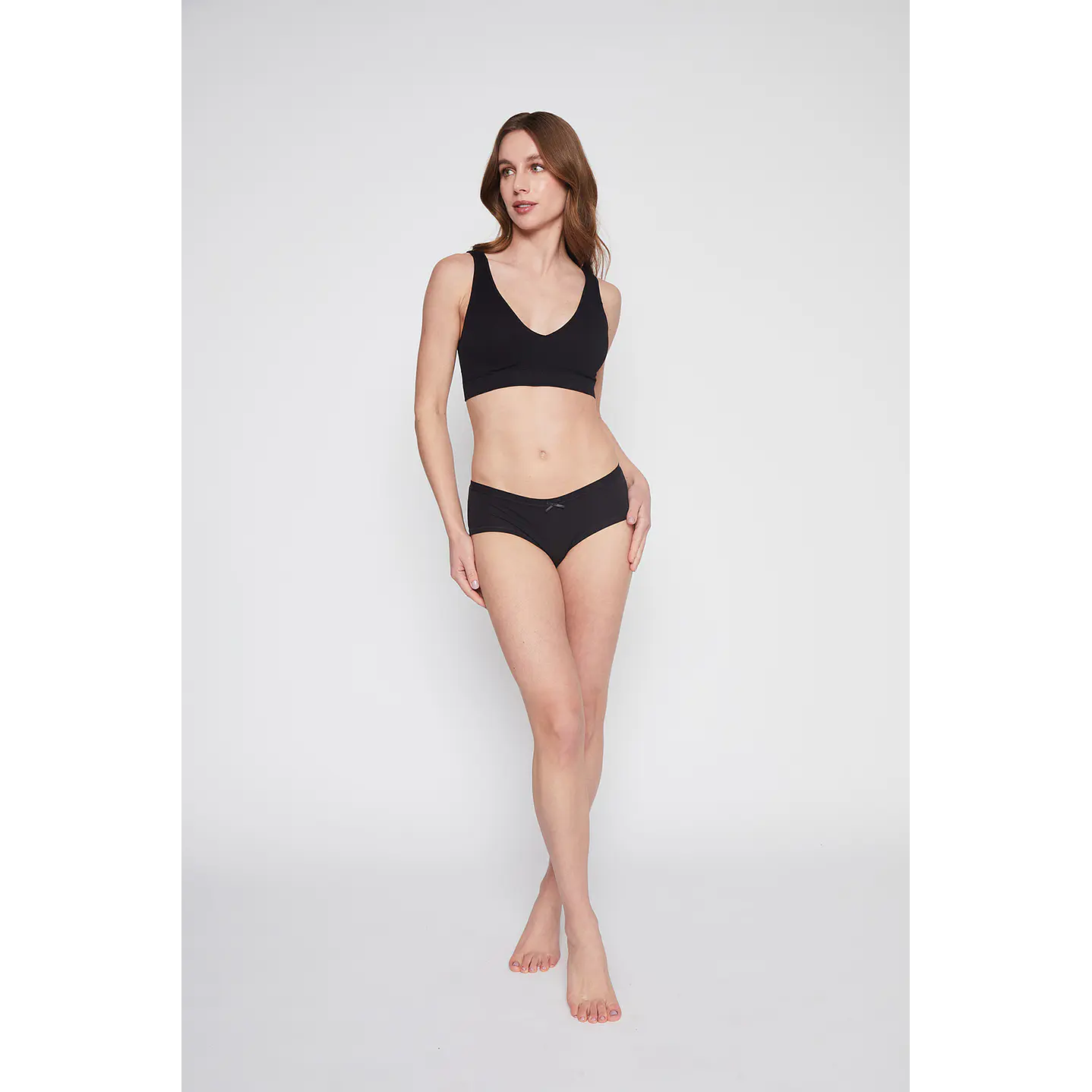 Sosten Mujer Negro Seamless V Family Shop 3