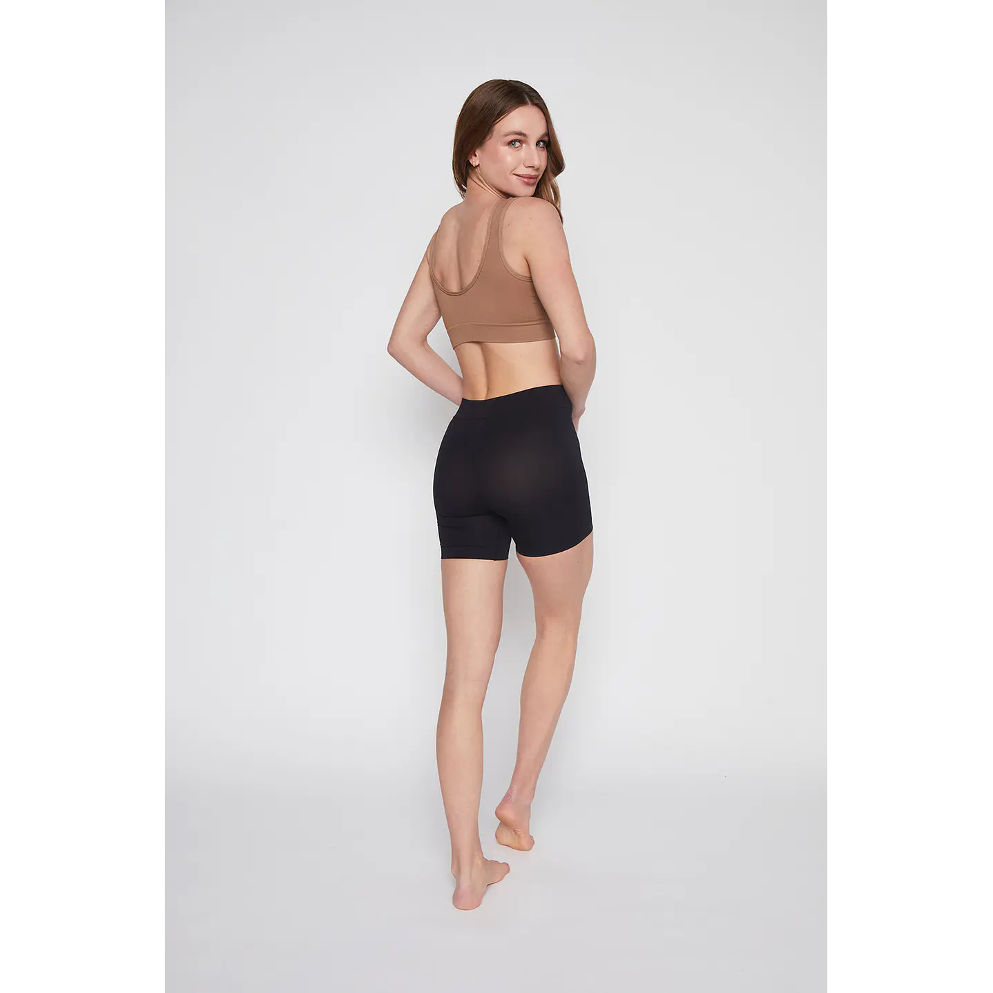 Sosten Mujer Beige Seamless Rib Family Shop 4