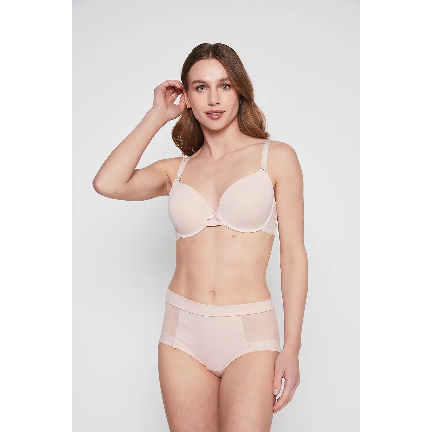 Sostén Bipack Mujer Negro Flores Padding Family Shop 3