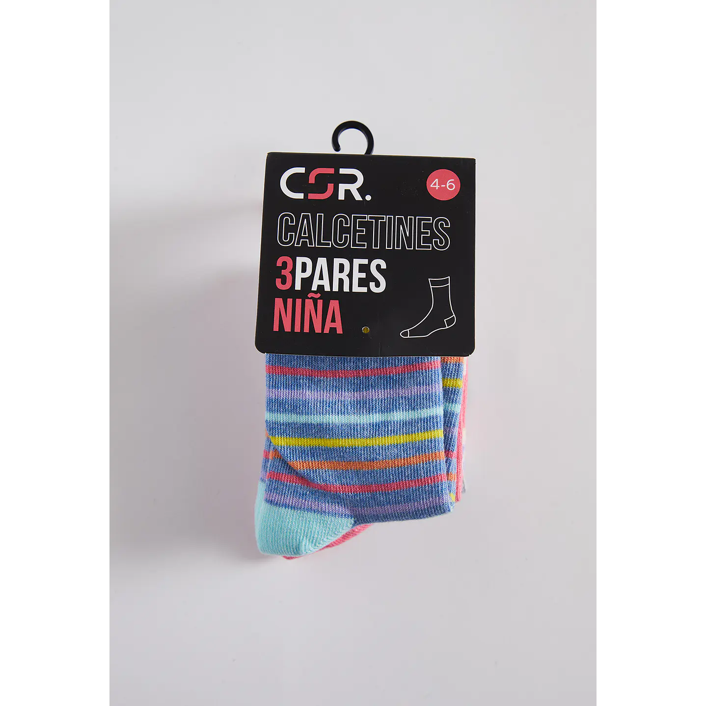 Calcetín 3 Pares Niña Multicolor Largo Family Shop 2