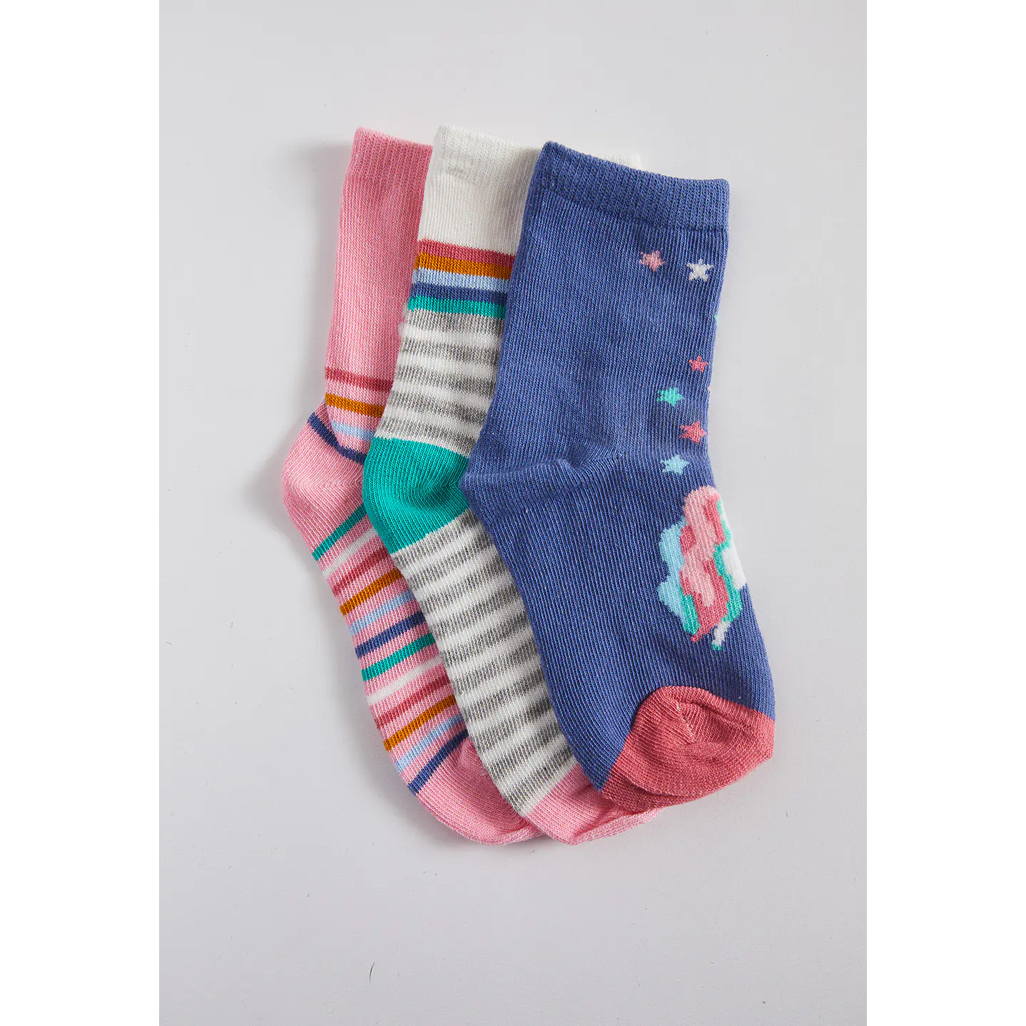 Calcetín 3 Pares  Niña Multicolor Largos Family Shop 1