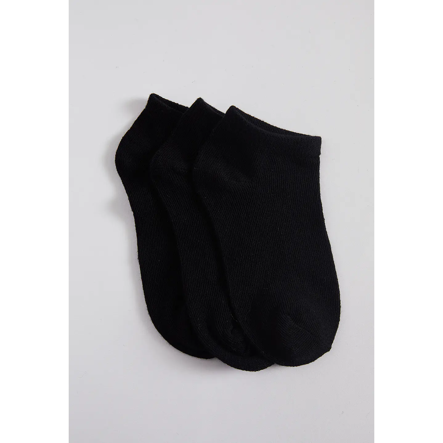 Calcetín 3 Pares Unisex Negro Corto Family Shop 1