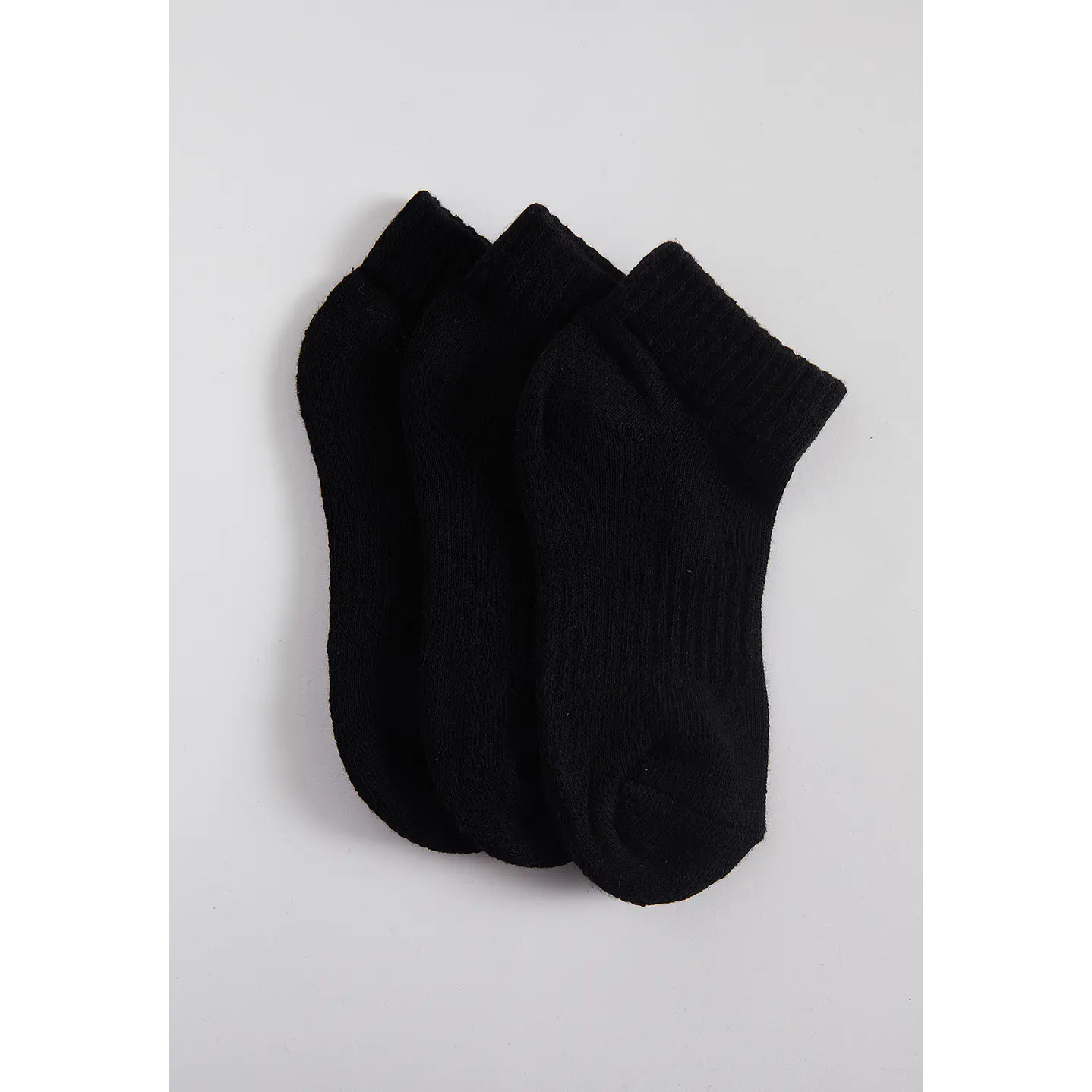 Calcetín 3 Pares Unisex Negro Mediano Family Shop 1