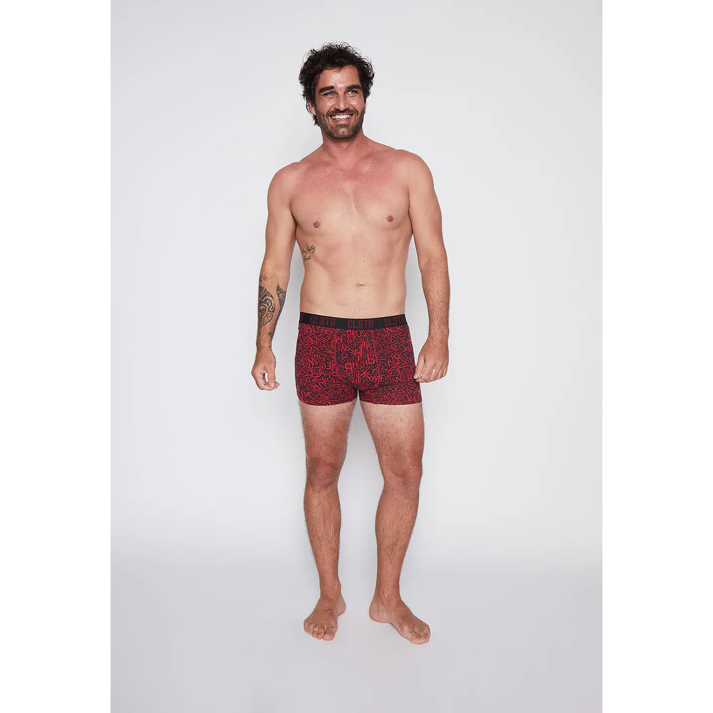 Boxer Bipack Hombre Rojo Liso Family Shop 4