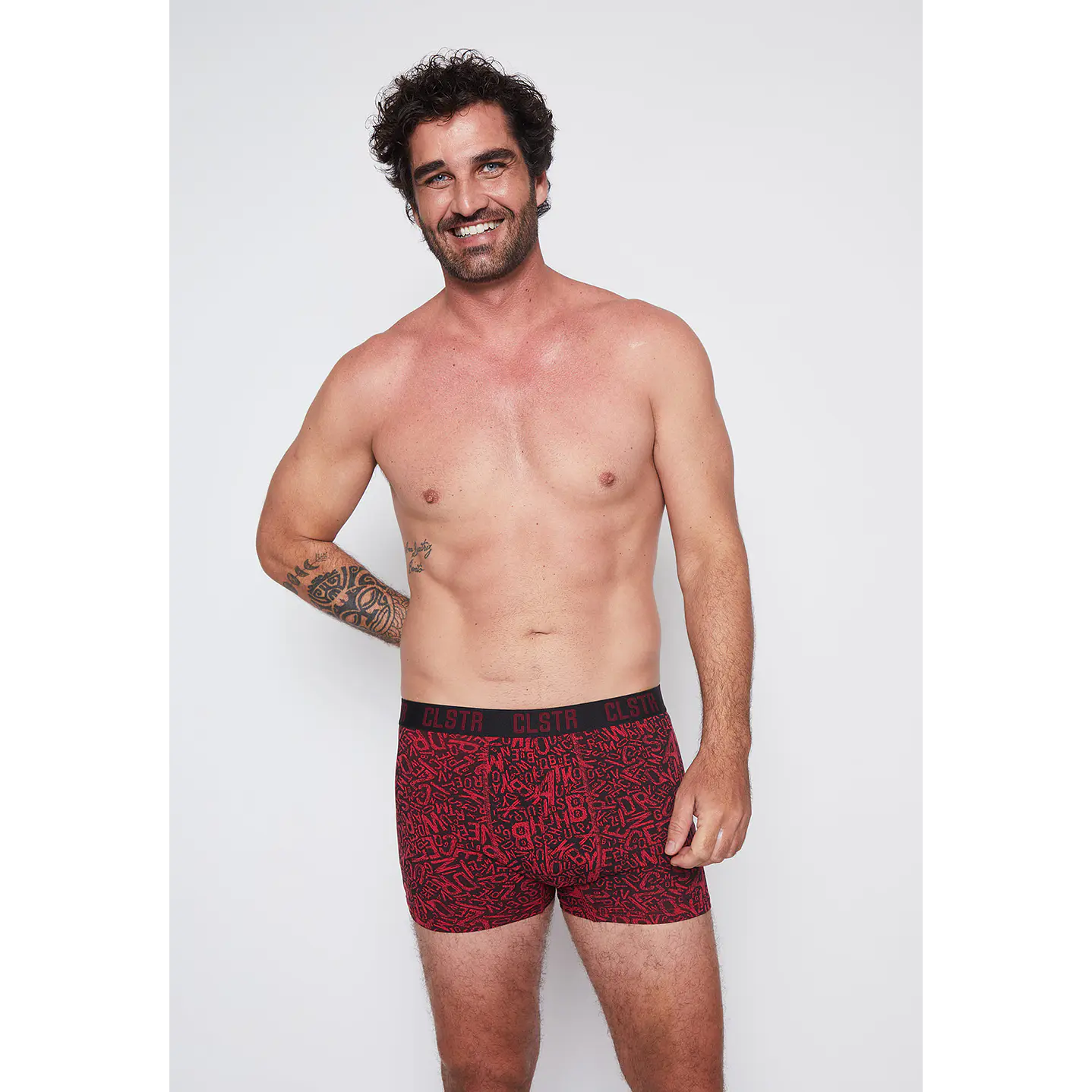 Boxer Bipack Hombre Rojo Liso Family Shop 3