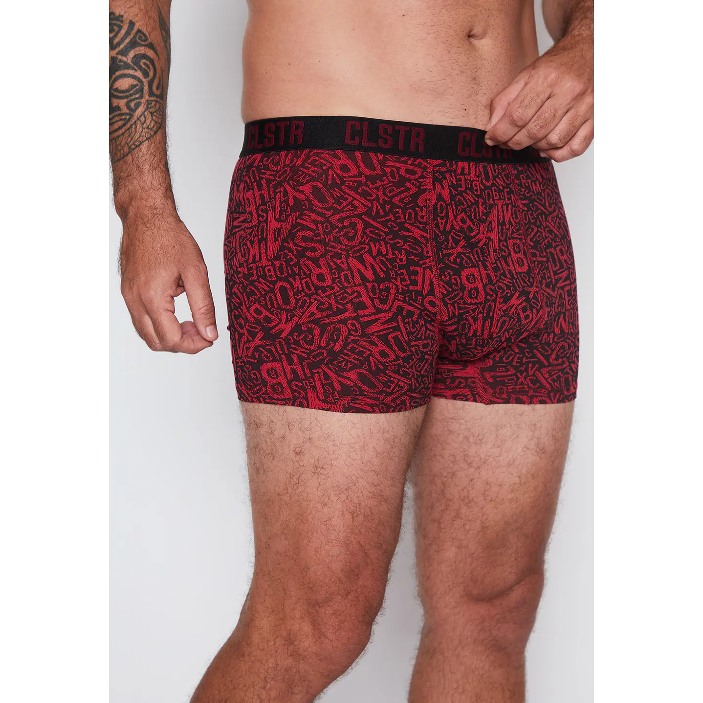Boxer Bipack Hombre Rojo Liso Family Shop 1