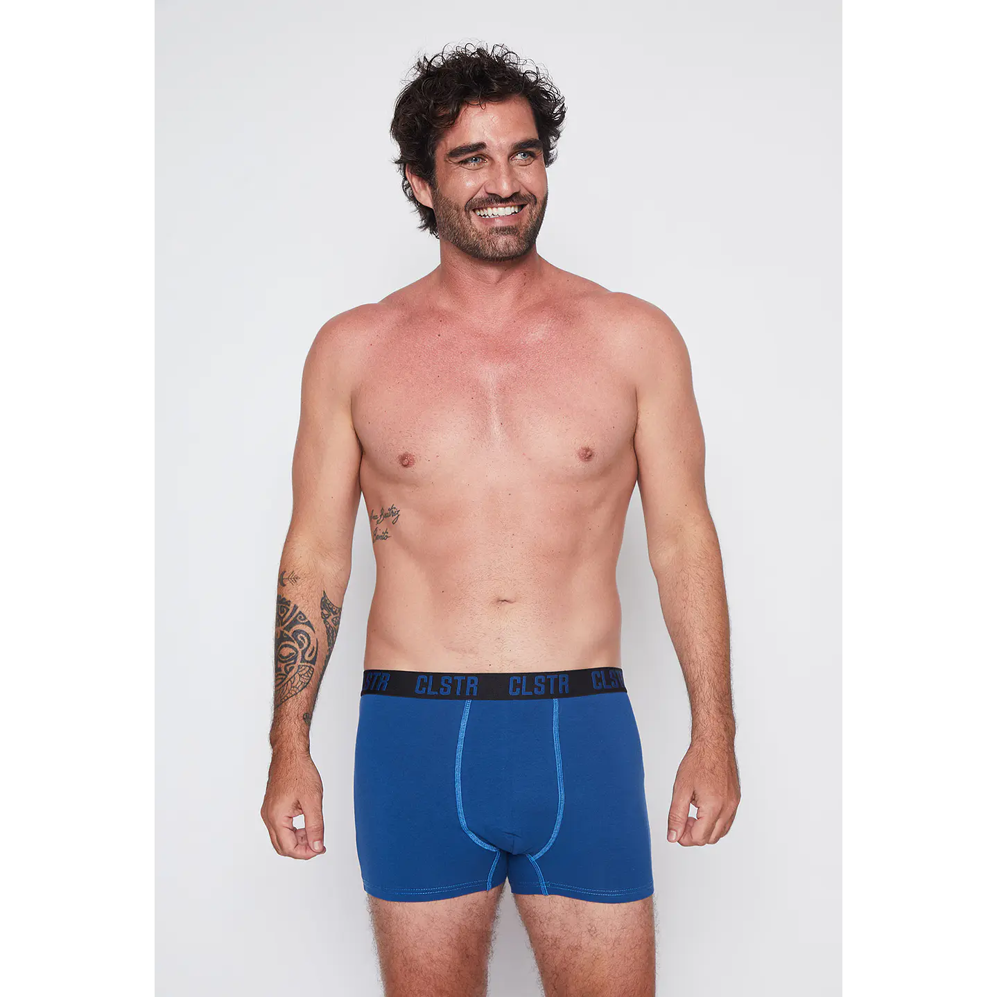 Boxer 2 Pares Hombre Celeste Liso Family Shop 5