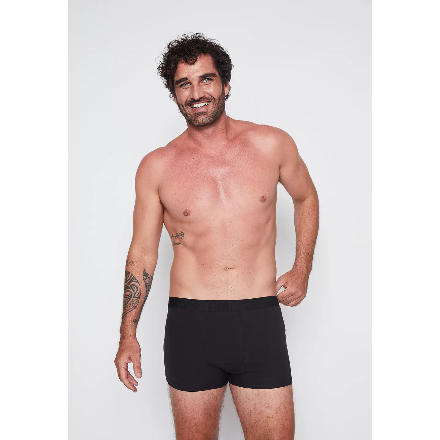 Boxer 2 Pares Hombre Negro Medio Family Shop 2