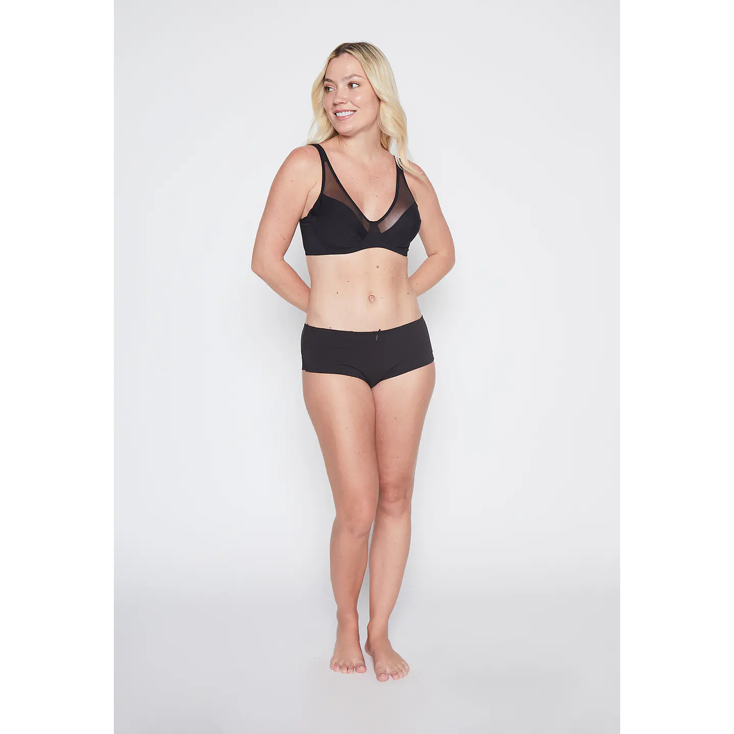 Calzon Mujer Negro Encaje Family Shop 3