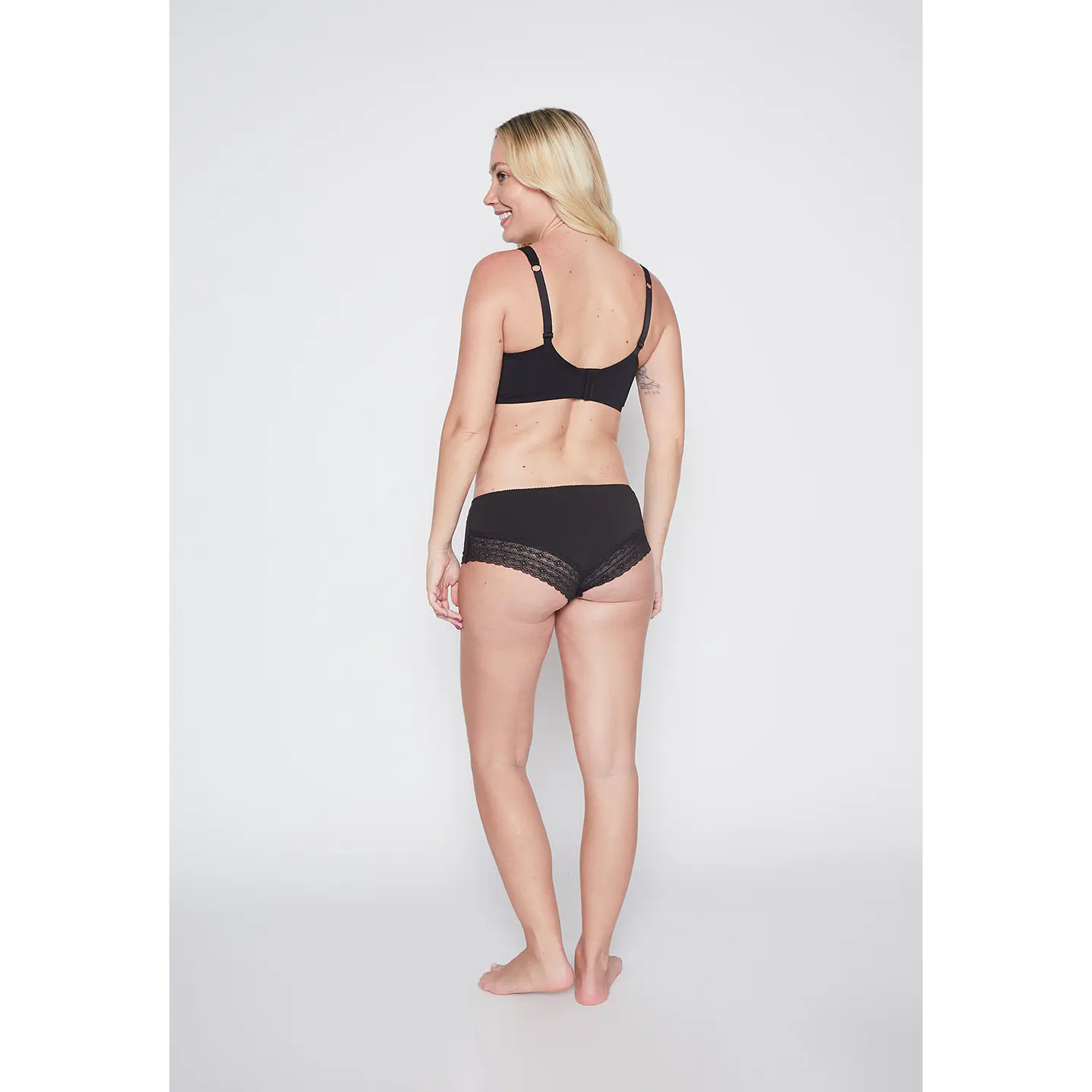 Calzon Mujer Negro Encaje Family Shop 4