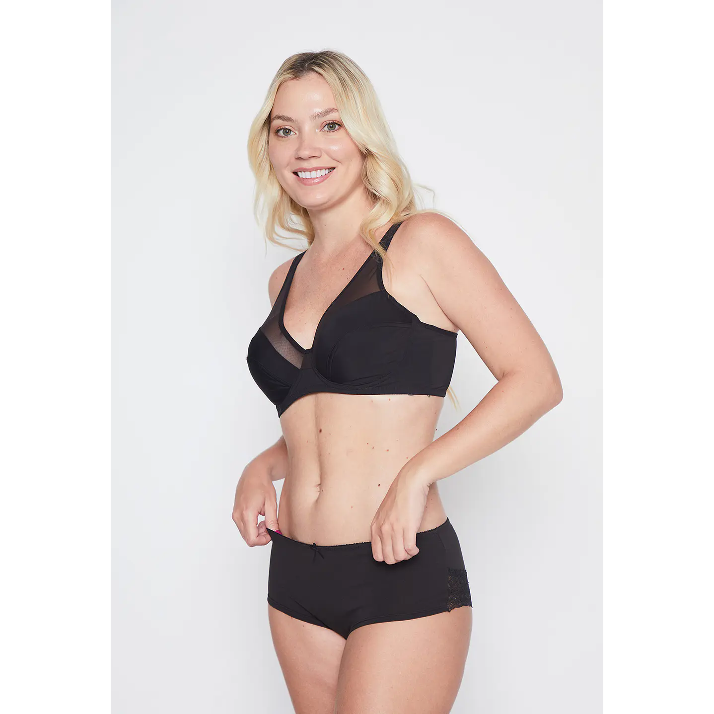 Calzon Mujer Negro Encaje Family Shop 2