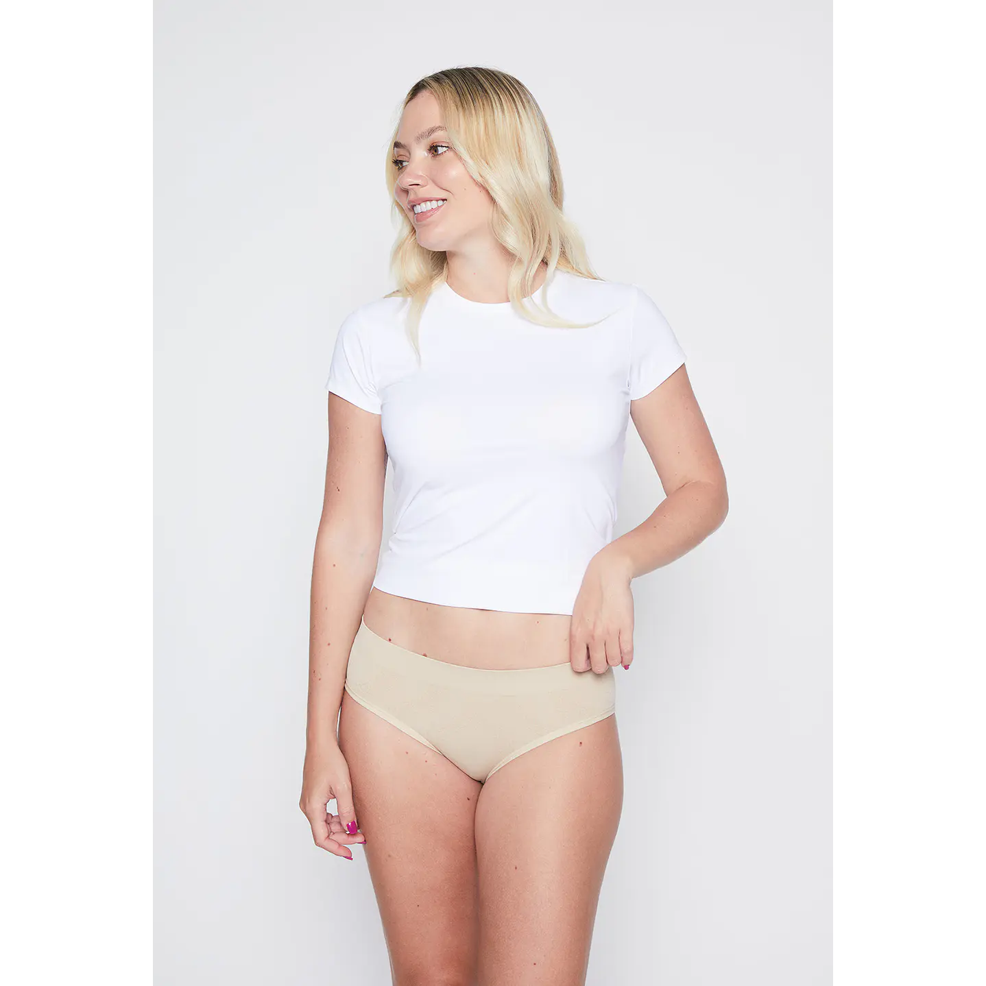 Calzon Mujer Beige Pantaleta Liso Family Shop 2
