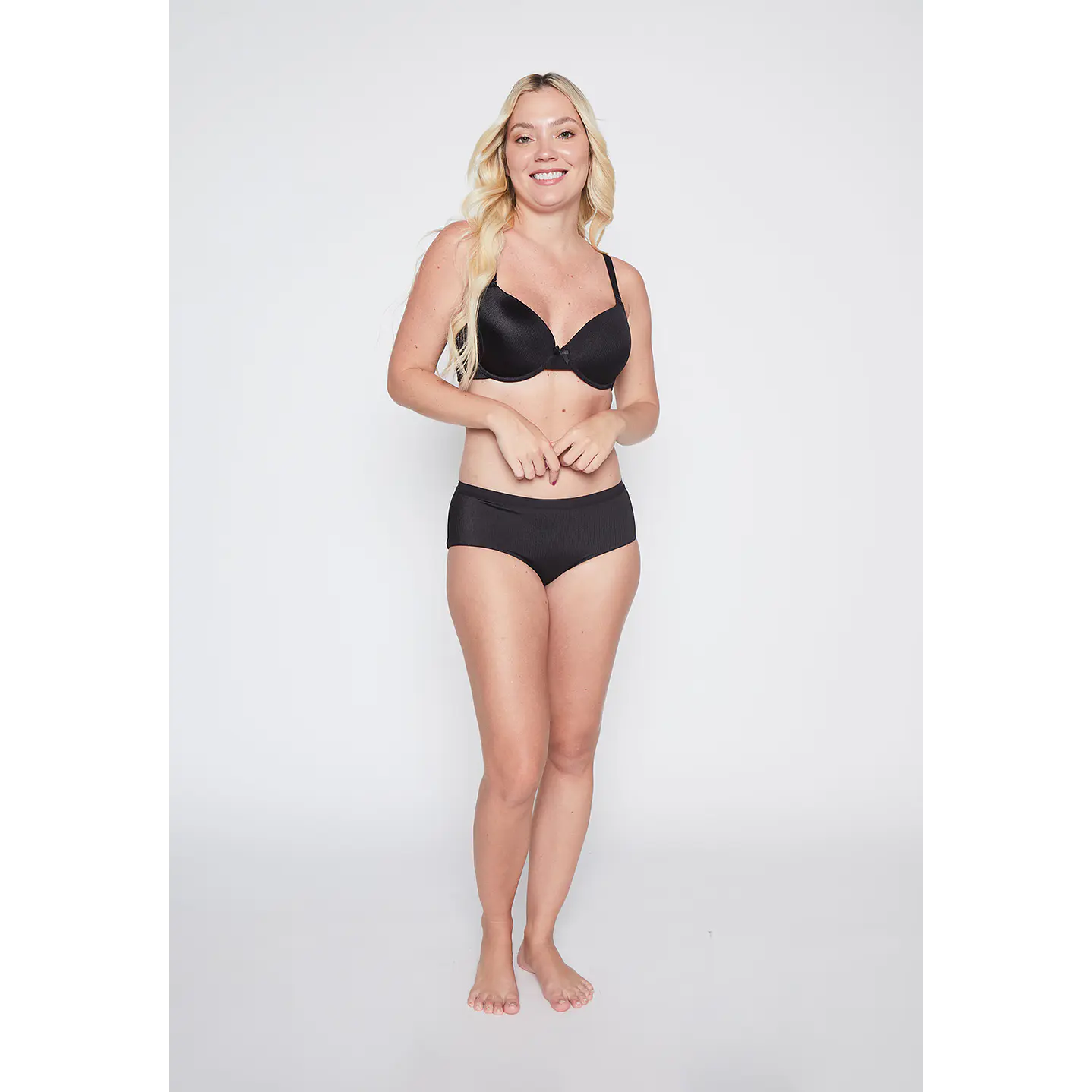 Sostén Bipack Mujer Negro Liso Family Shop 4