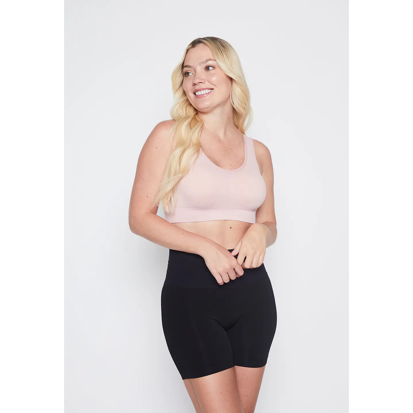 Sosten Mujer Rosado Seamless Rib Family Shop 2