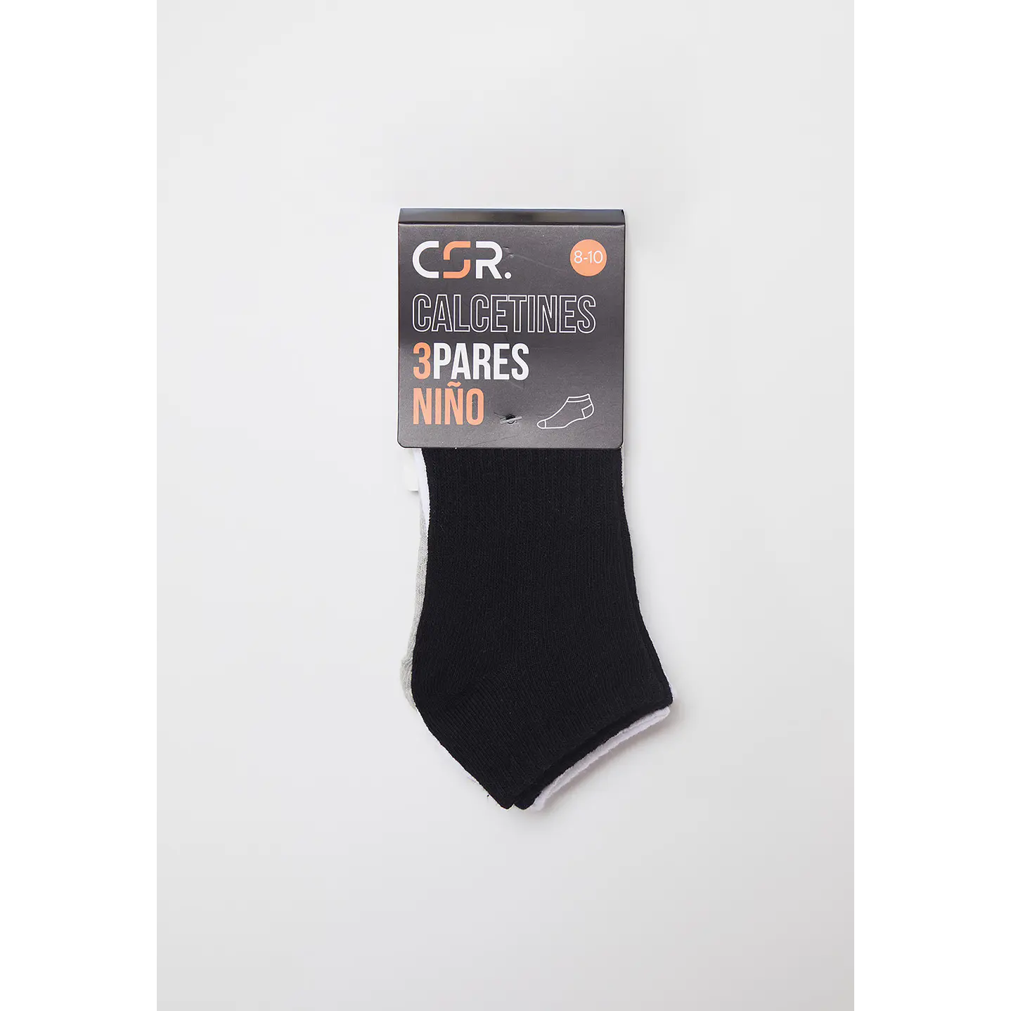 Calcetín 3 Pares Niño Negro Sport Family Shop 2