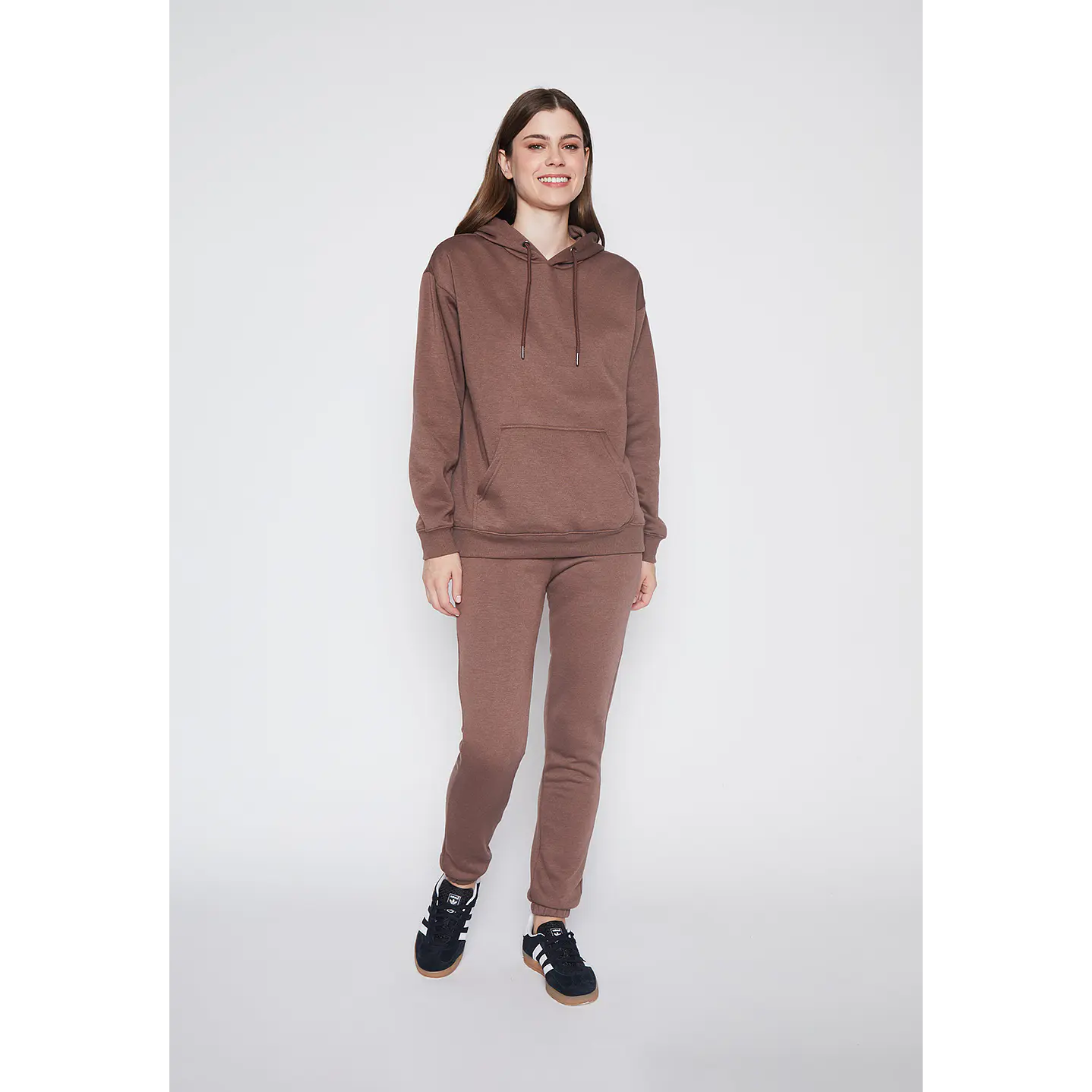Polerón Mujer Café Hoodie Family Shop 4