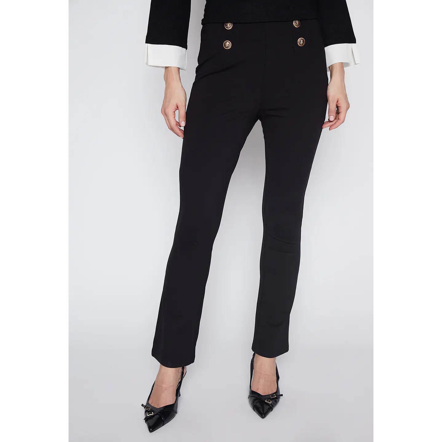 Calza Mujer Negro Flare Marine Family Shop 1