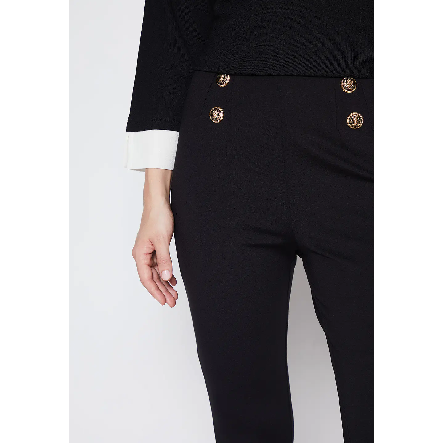 Calza Mujer Negro Flare Marine Family Shop 4