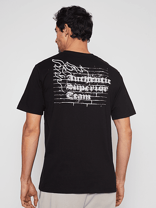 Polera Llama Hombre Negro Familyshop