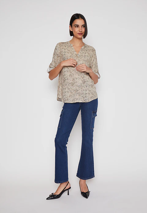 Blusa Pata Mujer Beige Familyshop
