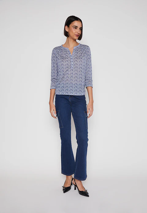 Blusa Chic Mujer Azul Familyshop