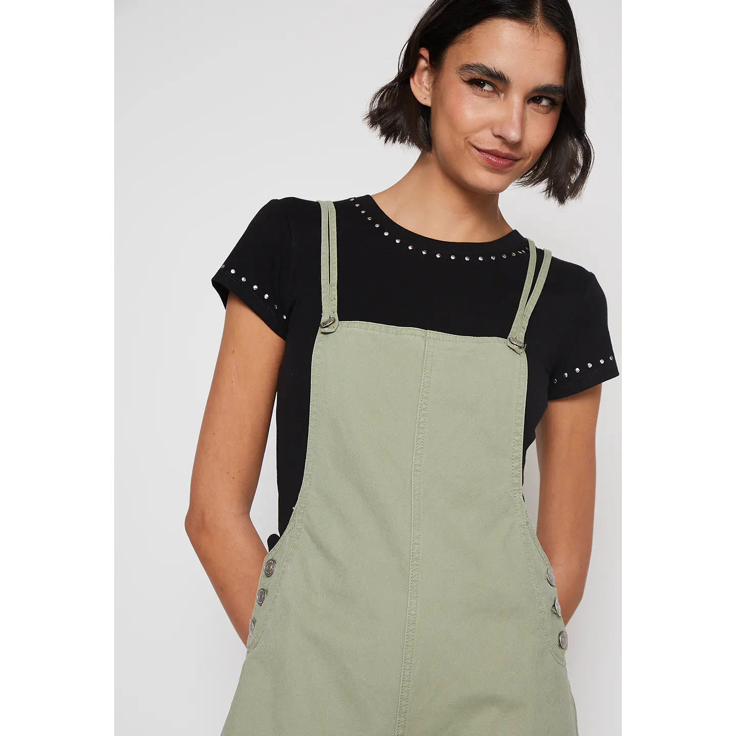Jardinera Wide Leg Mujer Verde Familyshop 2