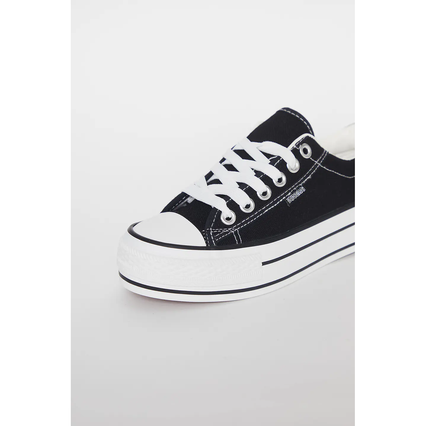 Zapatilla Lona Mujer Negro Familyshop 3