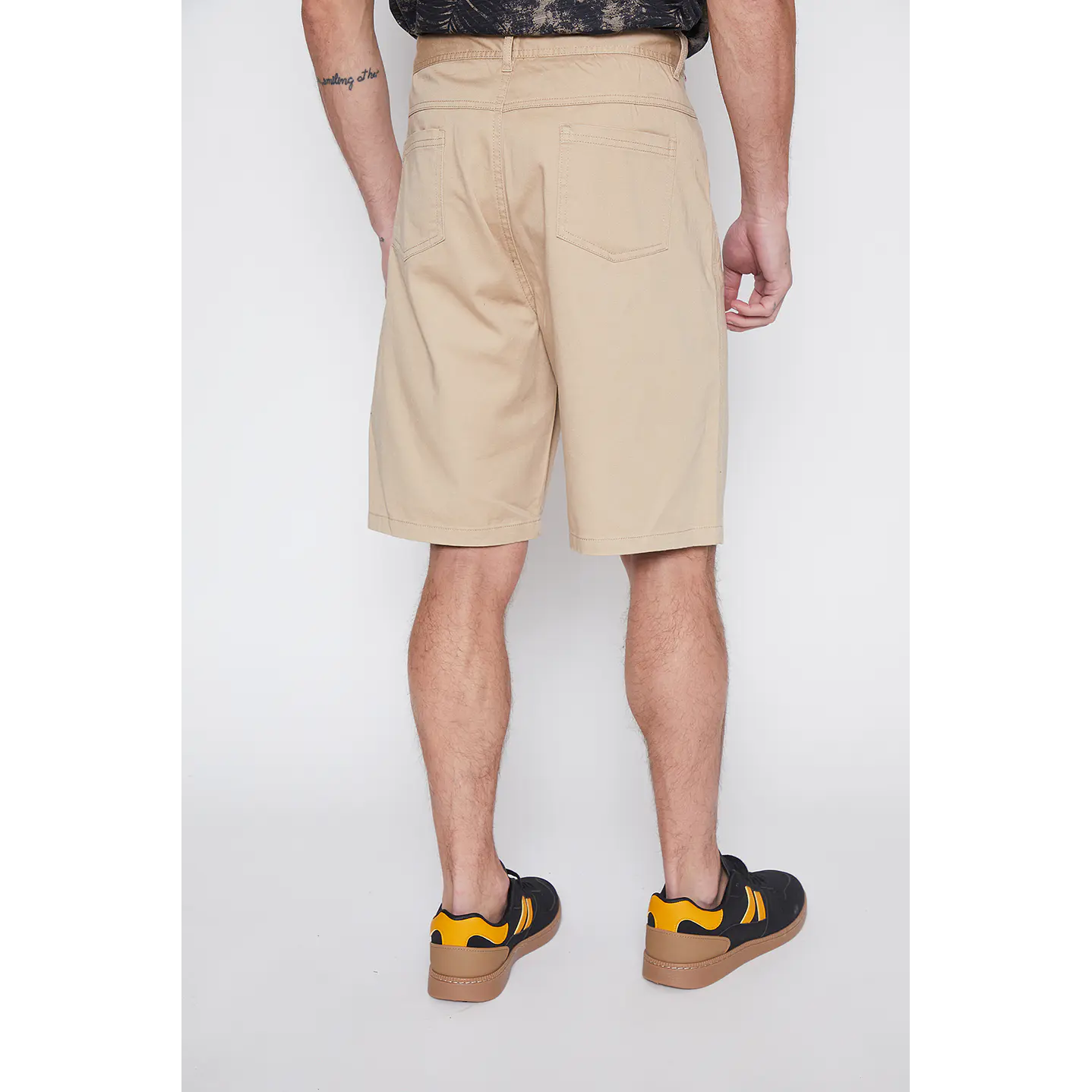 Bermuda Hombre Five Pocket Beige Familyshop 4