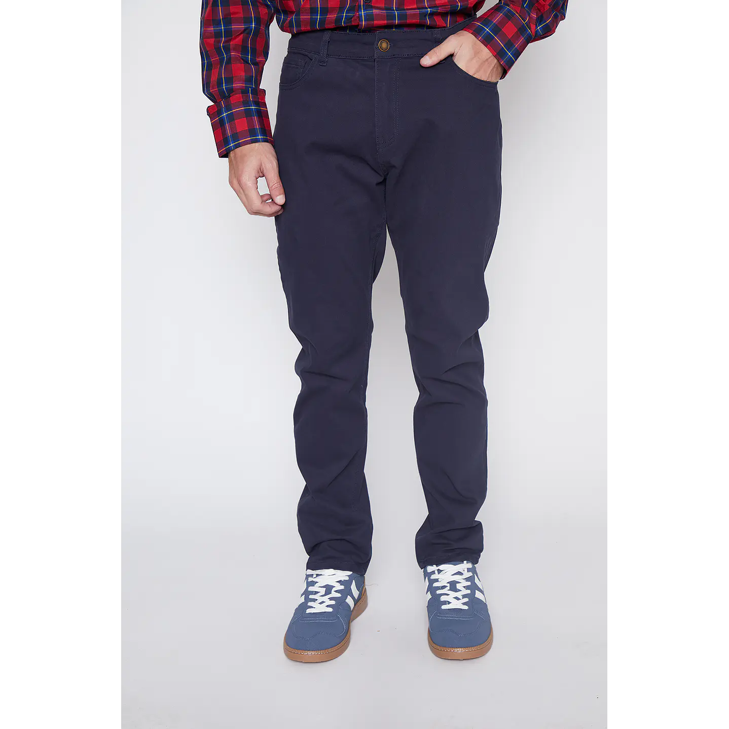 Pantalón Hombre Regular Fit Azul Familyshop 1
