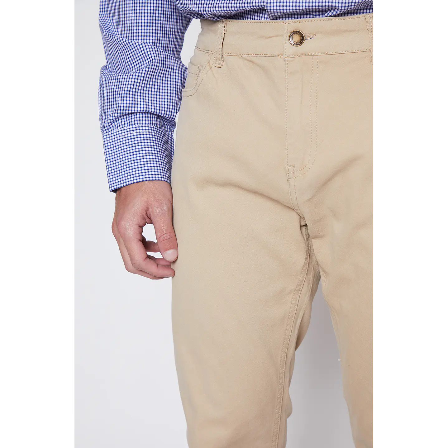 Pantalón Hombre Regular Fit Beige Familyshop 4